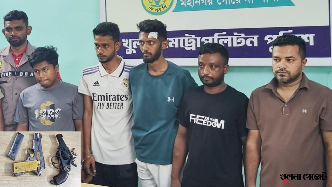খুলনার সন্ত্রাসী তুষারসহ ৫ সদস্য গ্রেপ্তার