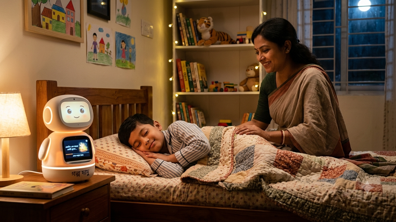 এখন গল্প বলে ঘুম পাড়ানোর দায়িত্ব এ আইয়ের