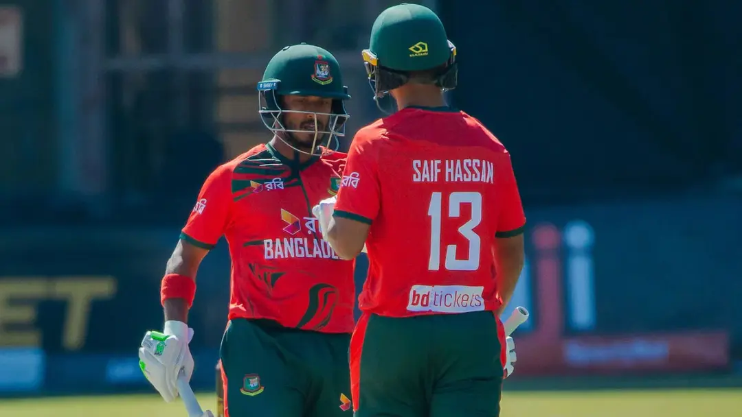 শেষ দিকে সাইফুদ্দিনের তাণ্ডবে চ্যালেঞ্জিং সংগ্রহ বাংলাদেশের