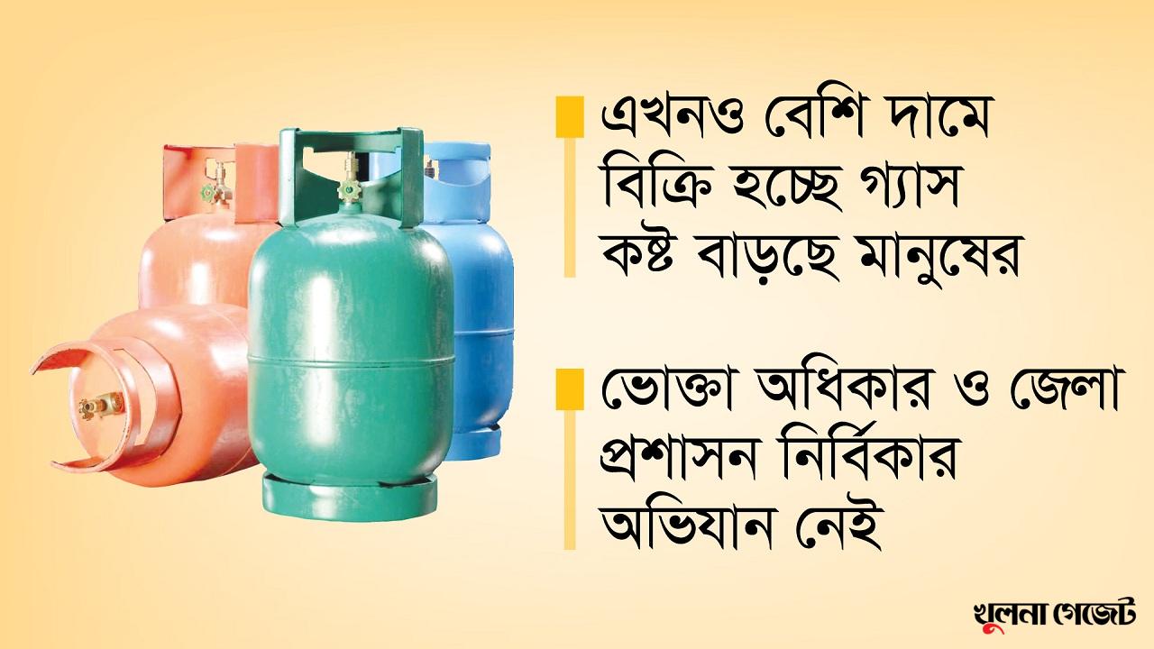 খুলনায় এলপিজি’র সরকারি দাম কার্যকর হয়নি ১৬ দিনেও!