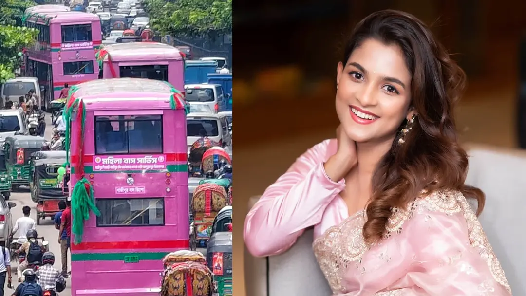 ‘গোলাপি বাস’ নিয়ে যা বললেন সাদিয়া আয়মান