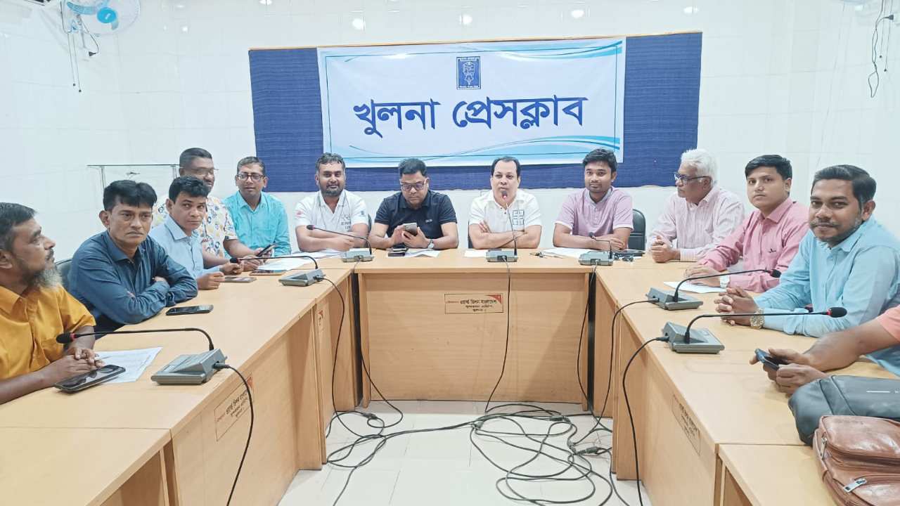 খুলনা প্রেসক্লাব মিডিয়া কাপ ফুটবলের টিম নিলাম ও প্লেয়ার ড্রাফট সম্পন্ন