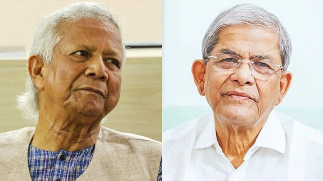 মির্জা ফখরুলকে অভিনন্দন ও শুভেচ্ছা অধ্যাপক ইউনূসের