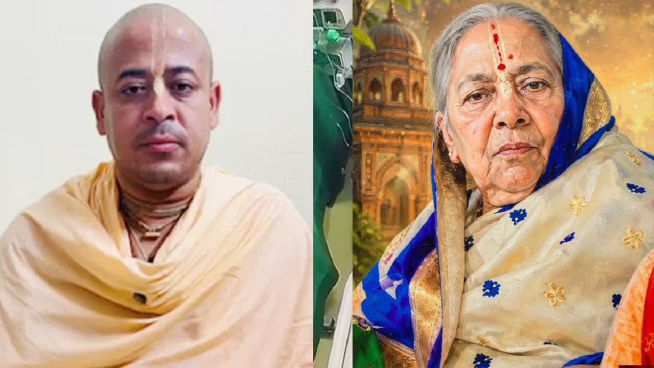 মায়ের মৃত্যুতে প্যারোলে মুক্তি চিন্ময় দাসের