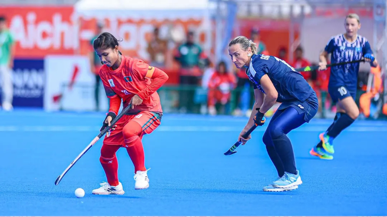 এশিয়ান গেমস নারী হকিতে বাংলাদেশের প্রথম পয়েন্ট
